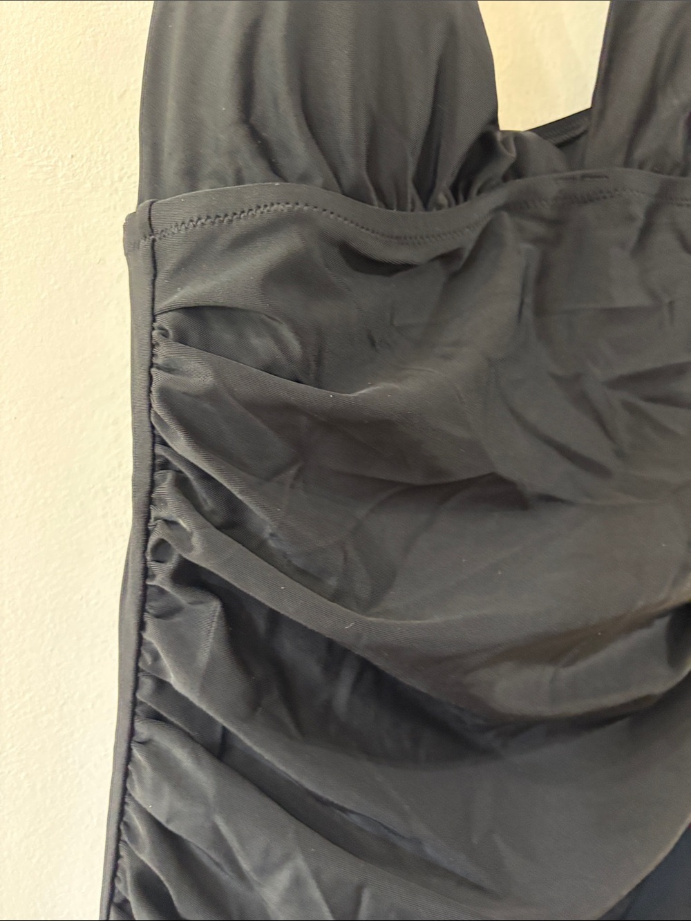 J Crew - NWT - Classic Black One-Piece Swimsuit - large - Picture 3 of 5